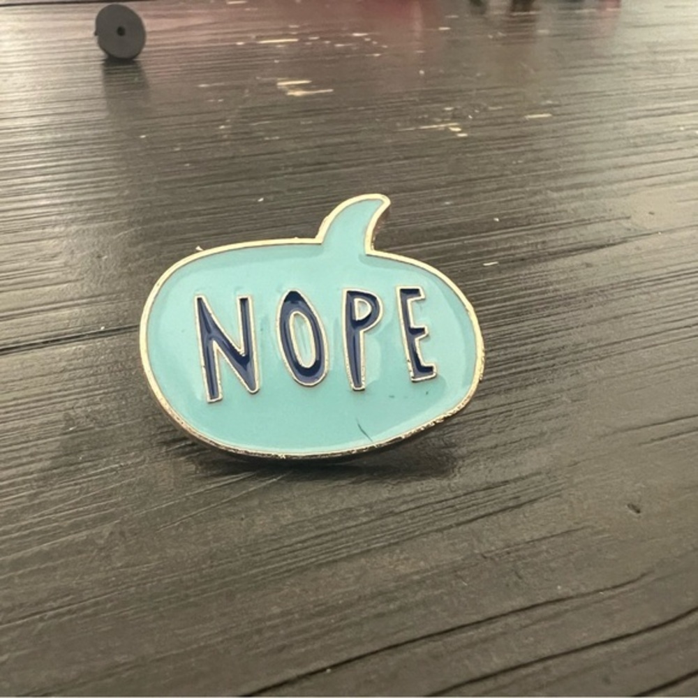 Blue Speech Bubble Pin